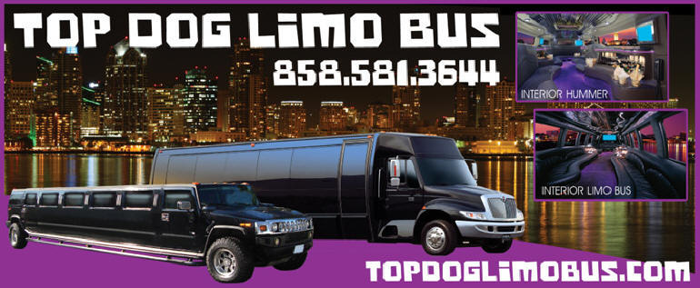 San Diego Party Bus - Top Dog Limo Bus in San Diego - Limobuses - Party Buses in San Diego