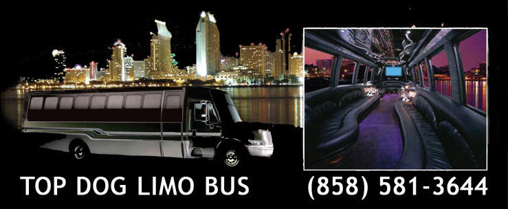 San Diego Party Bus - Top Dog Limo Bus in San Diego - Limobuses - Party Buses in San Diego
